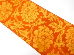 アンティーク　花唐草模様織り出し袋帯（着用可）